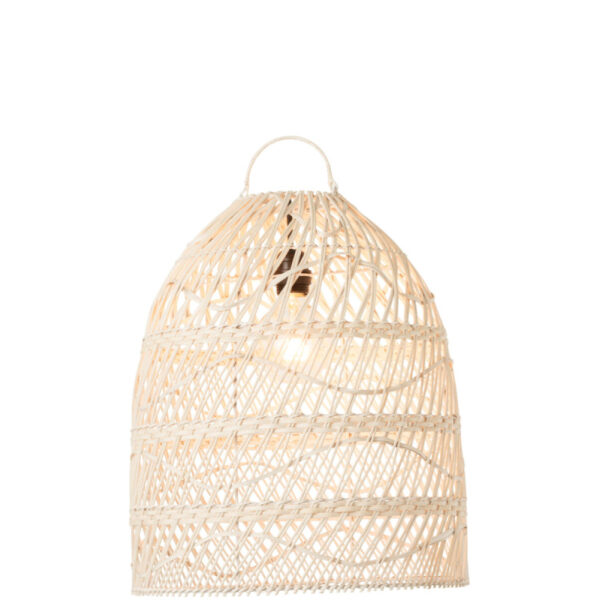 LAMP SHADE WAVES RATTAN WHITE - Bilde 2