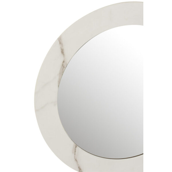 MIRROR MARBLE MDF/GLASS WHITE SMALL - Bilde 2