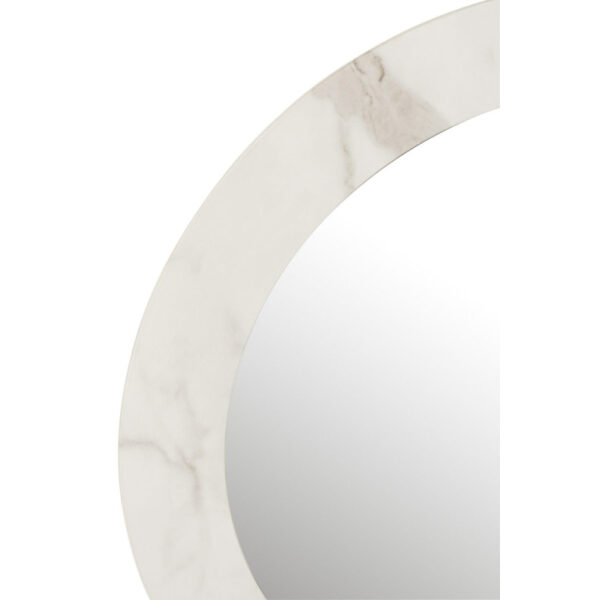 MIRROR MARBLE MDF/GLASS WHITE LARGE - Bilde 2