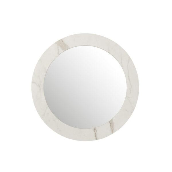 MIRROR MARBLE MDF/GLASS WHITE LARGE