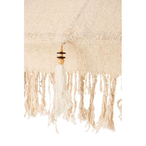 SUNSHADE TASSELS/SHELLS BEIGE WOOD DARK BROWN LARGE - Bilde 6