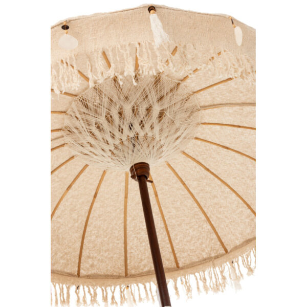 SUNSHADE TASSELS/SHELLS BEIGE WOOD DARK BROWN LARGE - Bilde 8