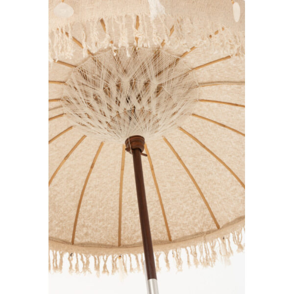 SUNSHADE TASSELS/SHELLS BEIGE WOOD DARK BROWN LARGE - Bilde 9