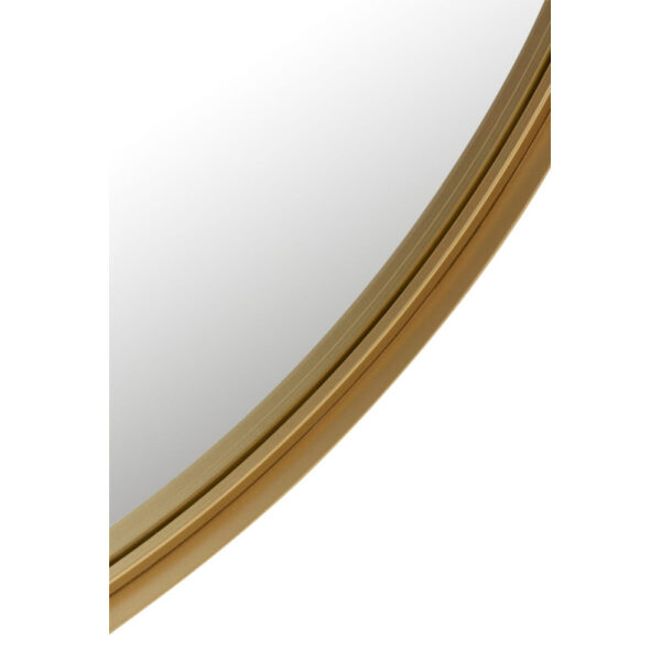 MIRROR ROUND HIGH BORDER METAL/GLASS GOLD LARGE - Bilde 3