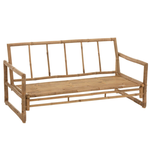 SOFA 2 PEOPLE BAMBOO+TEXTILE NATURAL/WHITE - Bilde 5