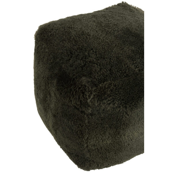 POUF SQUARE SHEEPSKIN GREEN - Bilde 2