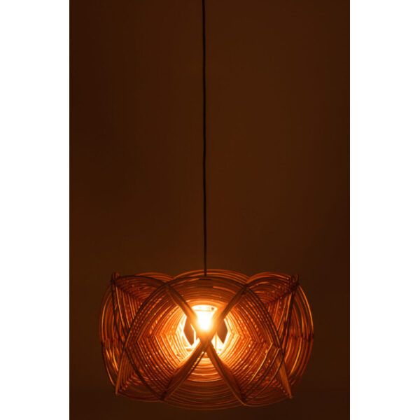 LAMP SHADE WAVES RATTAN NATURAL - Bilde 4