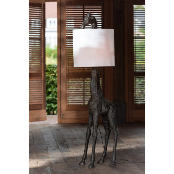 LAMP GIRAFFE POLY DARK BROWN - Bilde 4