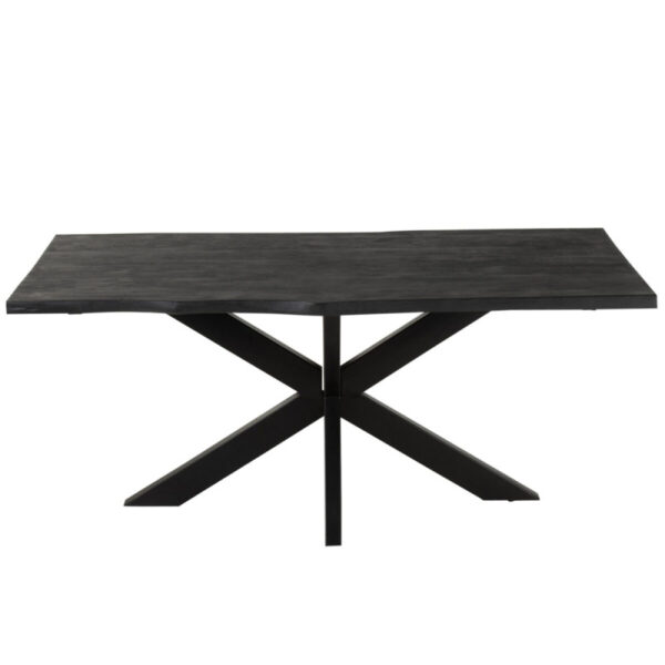 DINING TABLE GERARD MANGO WOOD BLACK - Bilde 2