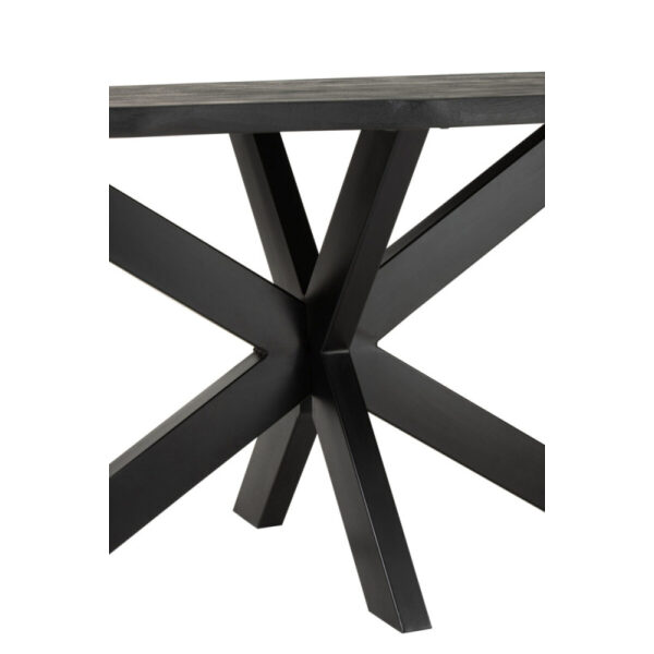 DINING TABLE GERARD MANGO WOOD BLACK - Bilde 4