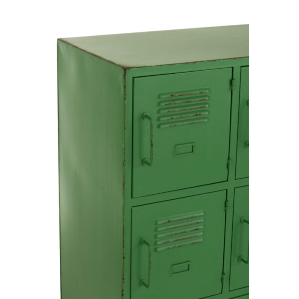 CUPBOARD 9DOORS METAL GREEN - Bilde 5