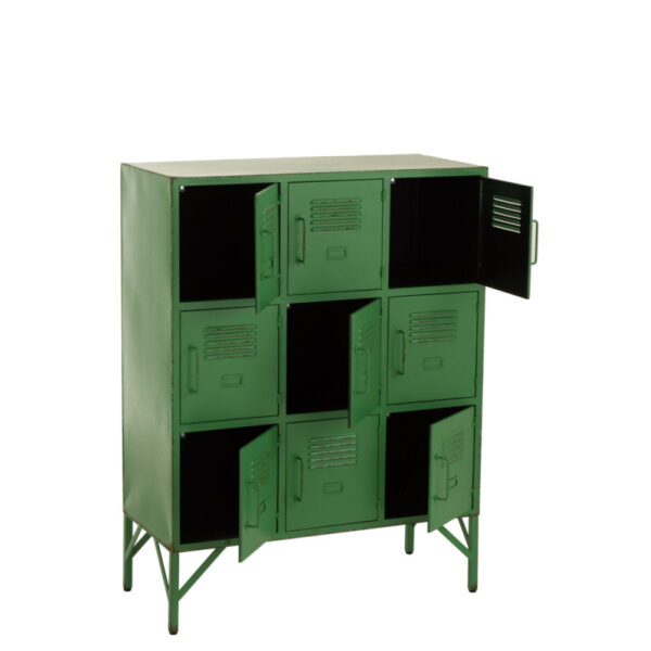 CUPBOARD 9DOORS METAL GREEN - Bilde 7