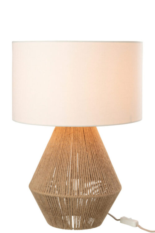 TABLE LAMP STRING JUTE NATURAL - Bilde 2