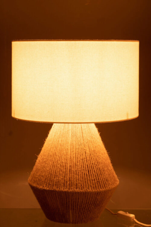 TABLE LAMP STRING JUTE NATURAL - Bilde 3