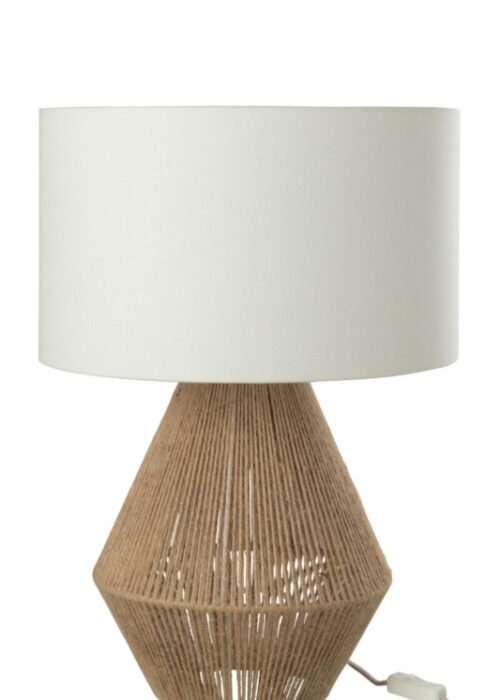 TABLE LAMP STRING JUTE NATURAL