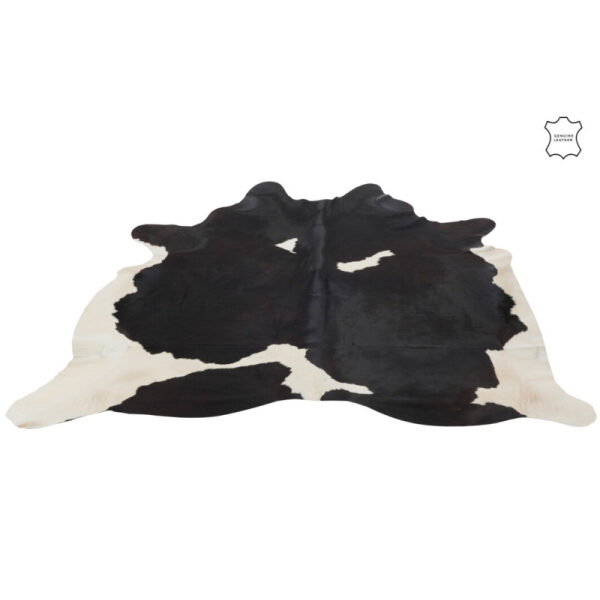 COW SKIN LEATHER BLACK/WHITE 3-4M²