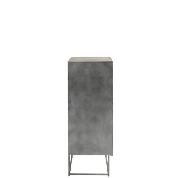 CUPBOARD SHANIL 2 DOORS WOOD/IRON NATURAL/GREY - Bilde 3