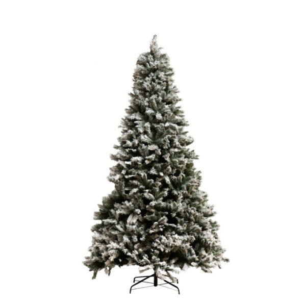 CHRISTMAS TREE PLASTIC SNOWY GREEN LARGE