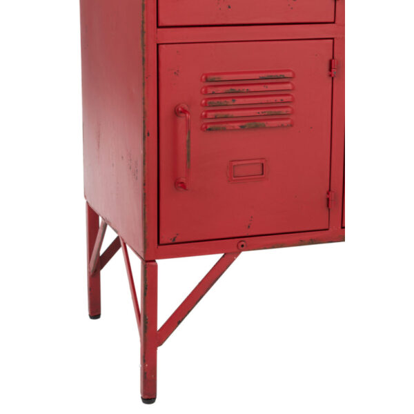 CUPBOARD 9 DRAWER METAL RED - Bilde 8