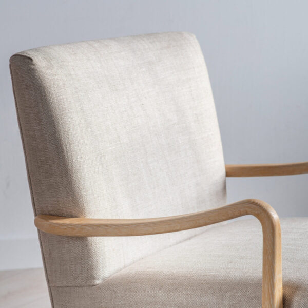 Chedworth Armchair Natural Linen 660x750x800mm- - Bilde 4