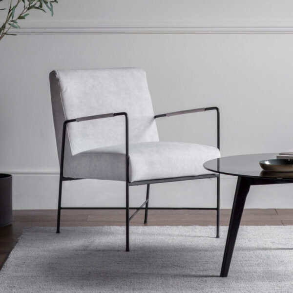 Chartham Armchair White- - Bilde 2