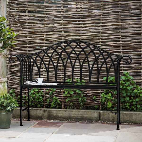 Duchess Outdoor Bench Noir- - Bilde 2