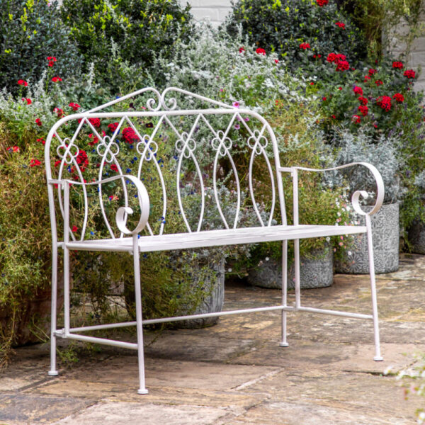 Matera Outdoor Bench Vanilla- - Bilde 2