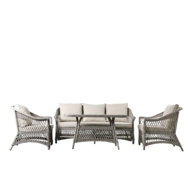 Menton Country Sofa Dining/Tea Set Stone-