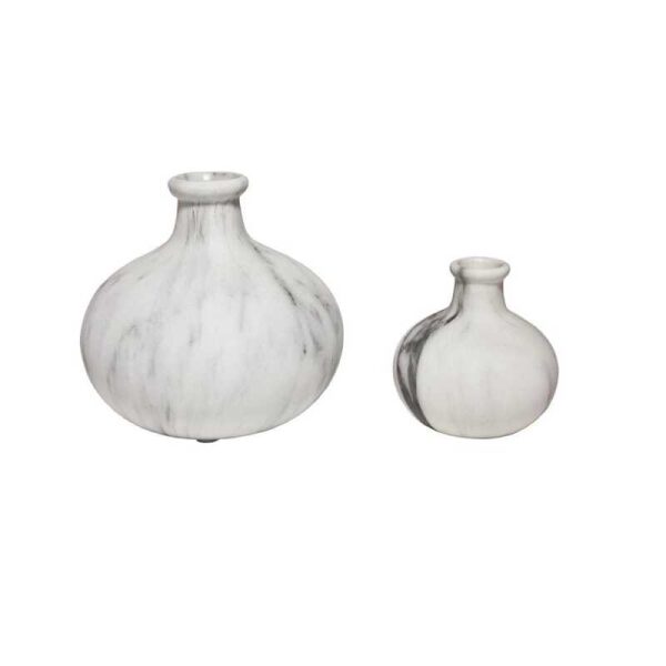 Vase Marmor Finish Lav Medium 13X16Cm