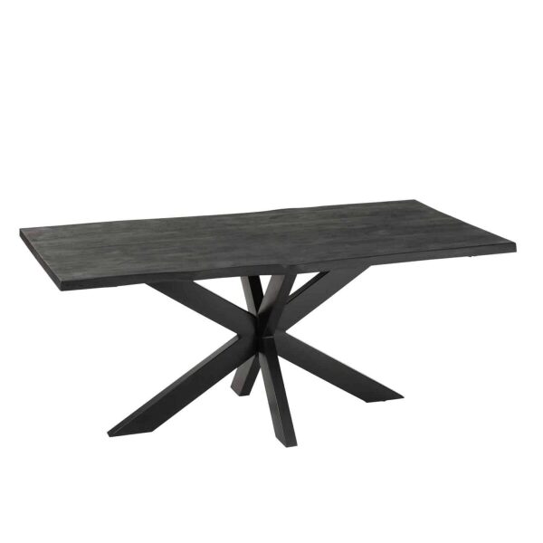 DINING TABLE GERARD MANGO WOOD BLACK - Bilde 7