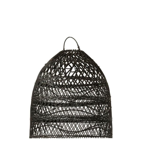 LAMP SHADE WAVES RATTAN BLACK - Bilde 4