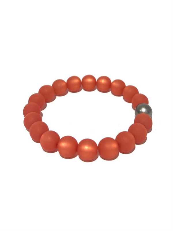 Brent orange m/grå perle
