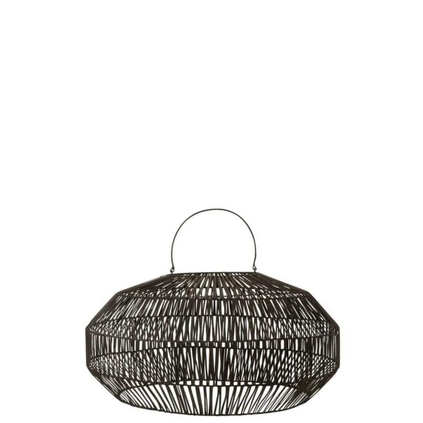 LAMP SHADES RATTAN BLACK MEDIUM - Bilde 4