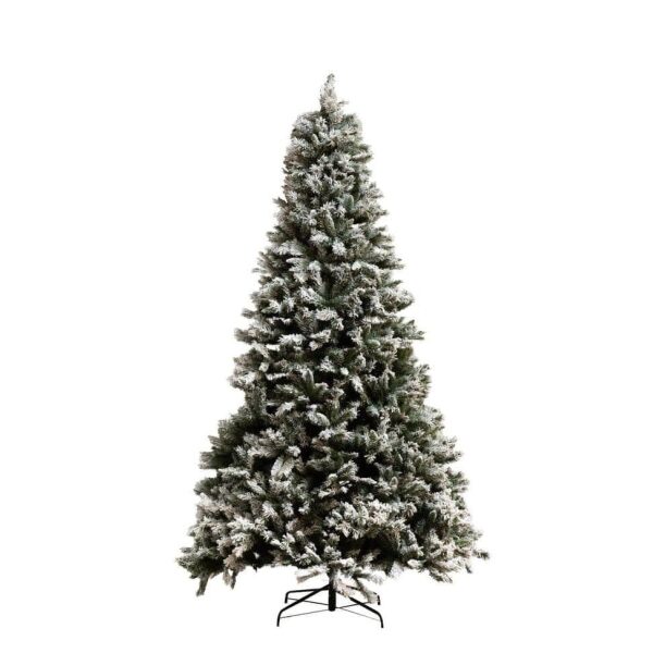 CHRISTMAS TREE PLASTIC SNOWY GREEN LARGE - Bilde 3