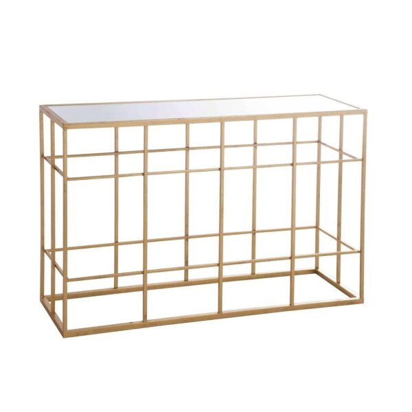 CONSOLE BARS METAL/GLASS GOLD - Bilde 6