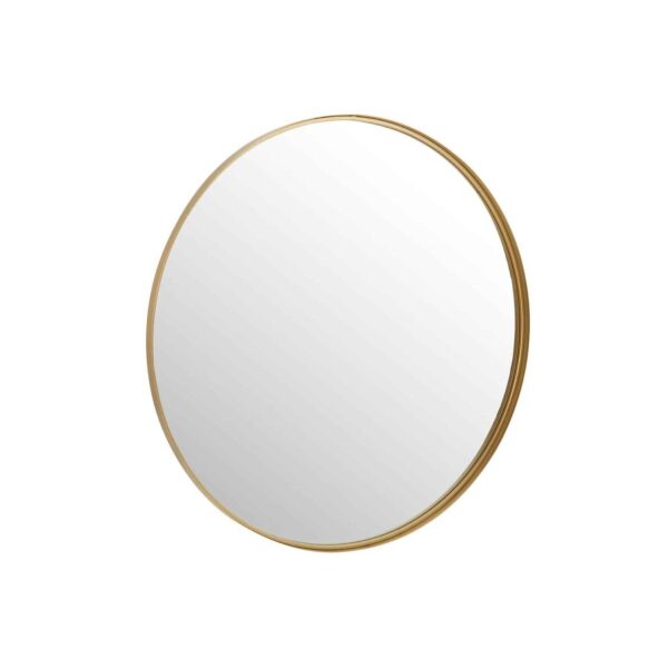 MIRROR ROUND HIGH BORDER METAL/GLASS GOLD LARGE - Bilde 6