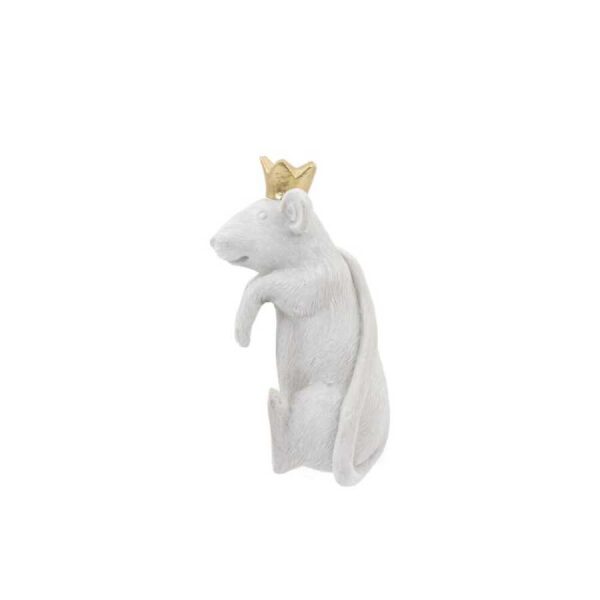 Mouse King Pot Hanger White/Gold (2pk) 45x45x110mm-