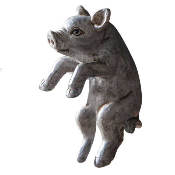 Tristan Piglet Pot Hanger Grey (2pk)-