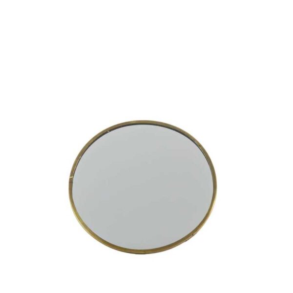 Nala Mirror with Stand Antique Brass D150mm -