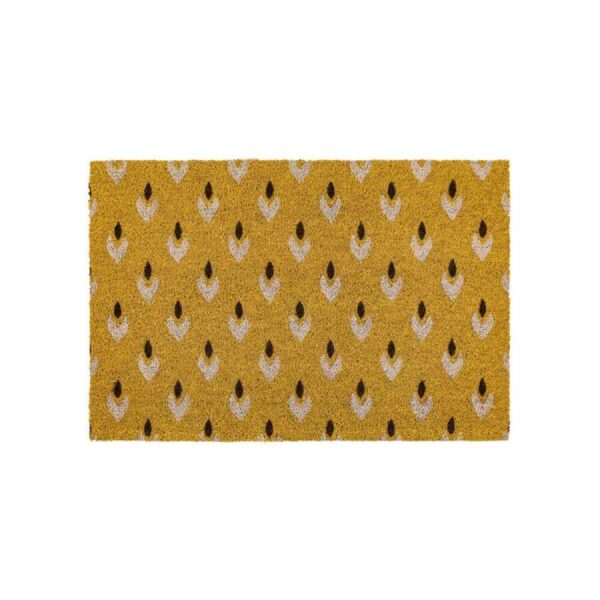 Ikat Ochre Coir Doormat 600x900mm-