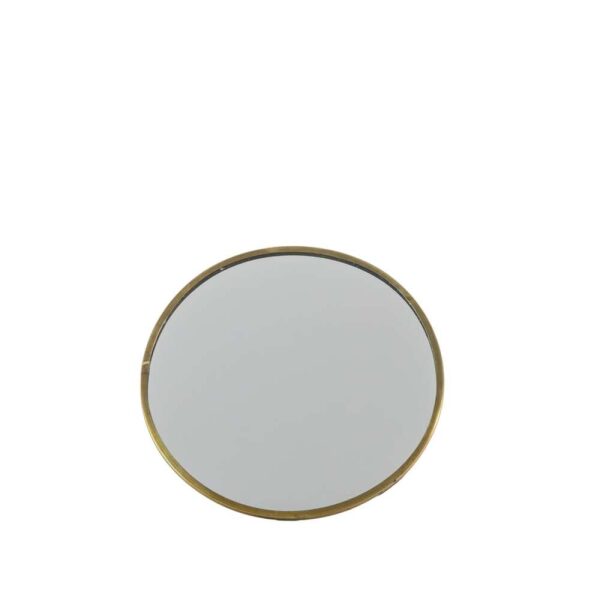 Nala Mirror with Stand Antique Brass D150mm - - Bilde 2