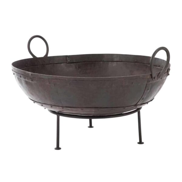 FIRE PIT ROUND IRON BROWN - Bilde 2