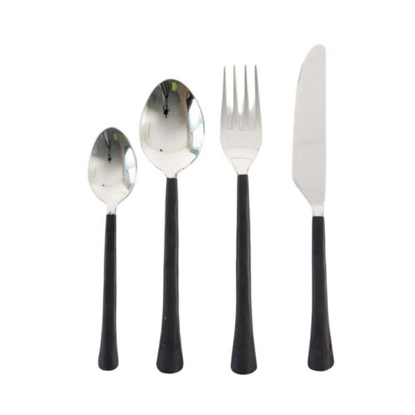 Soren Cutlery Set x16 Black -