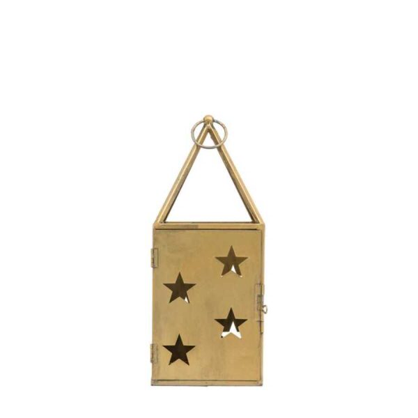 Starry Lantern Large Antique Gold 150x150x370mm-