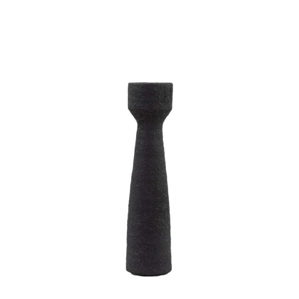 Luna Candlestick Small Black (S/2) 85x85x330mm- - Bilde 2