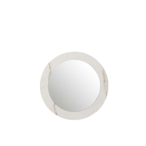 MIRROR MARBLE MDF/GLASS WHITE SMALL - Bilde 3