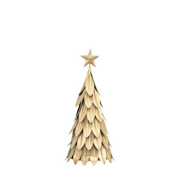 Xmas Tree Décor Large Antique Gold 250x250x550mm-