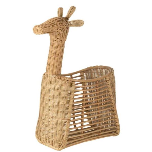 BASKET GIRAFFE RATTAN NATURAL