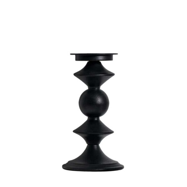 Sutton Pillar Holder Black Small 140x140x270mm-