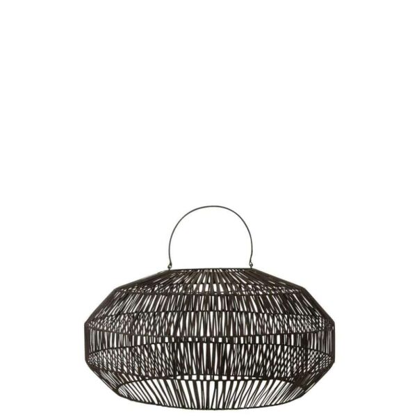 LAMP SHADES RATTAN BLACK MEDIUM - Bilde 5